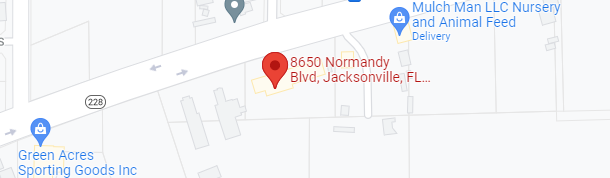 A map of the location of 8 6 5 0 normandy blvd.