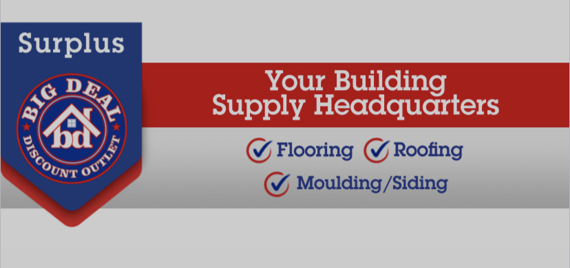 A banner with the words " your building supply headquarter."